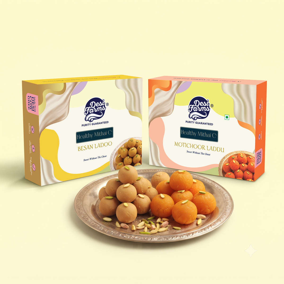 Motichoor and Besan Ladoo Combo