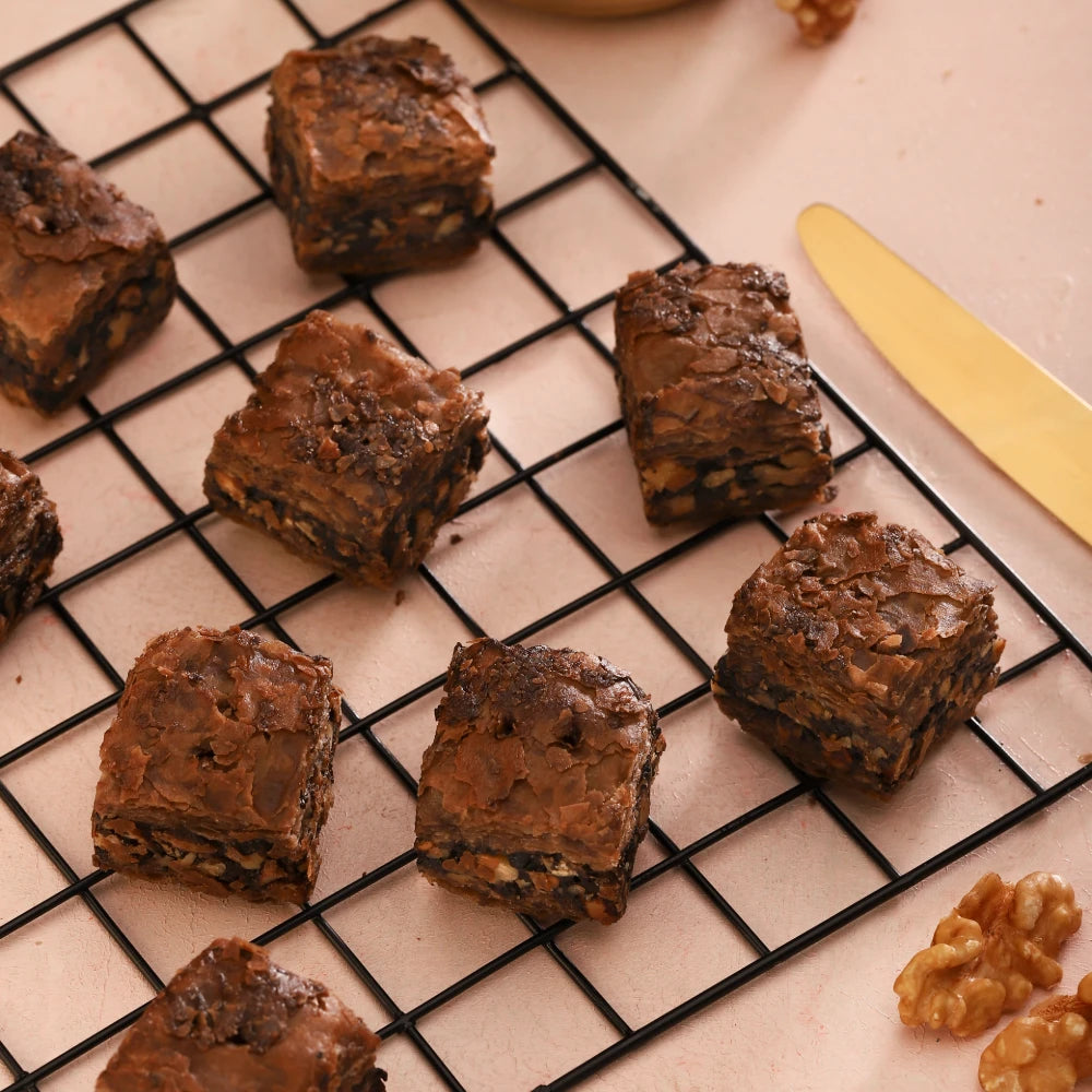 Diabetic Safe & Sugar-Free Chocolate Baklava Brownie