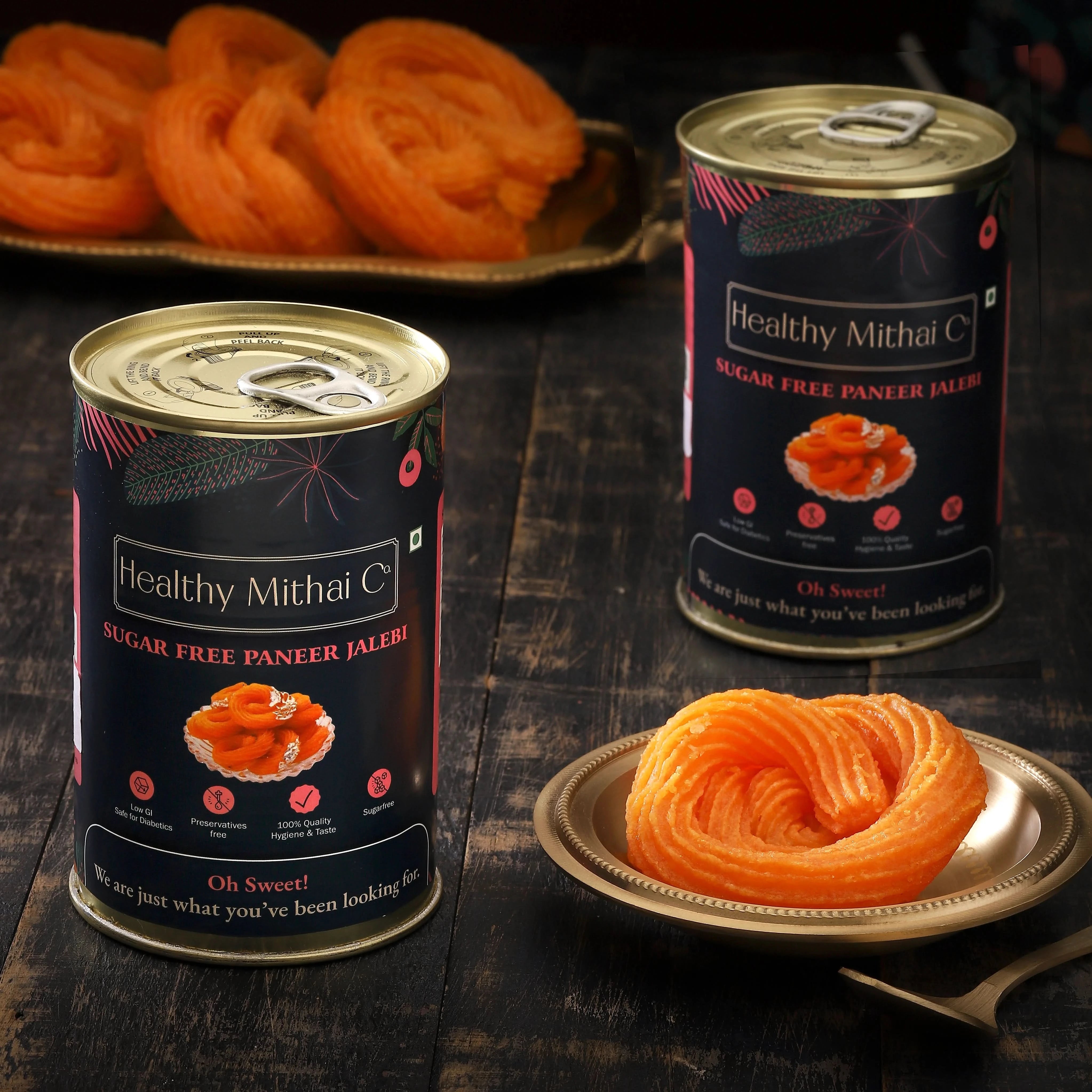 Sugar Free Paneer Jalebi