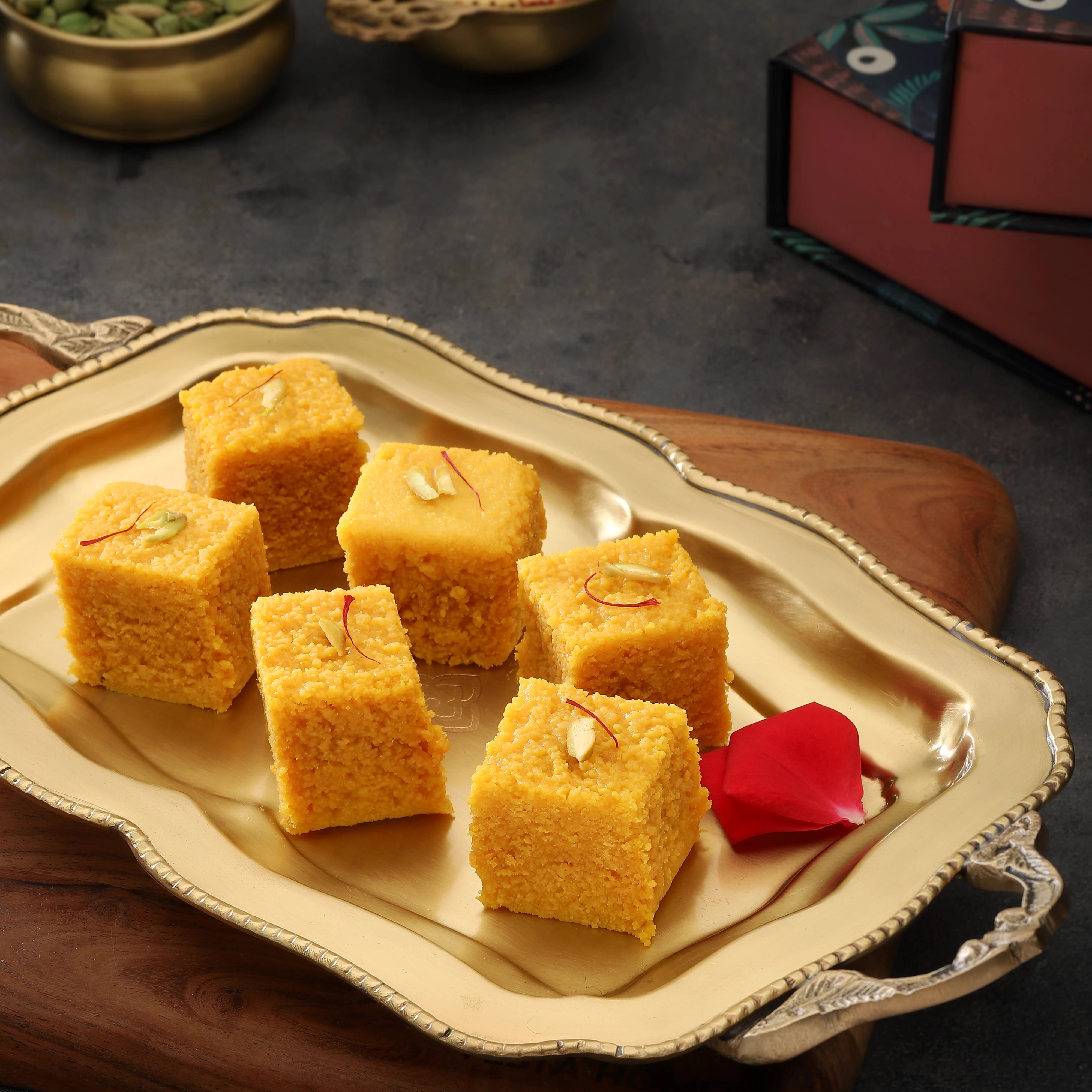 Alphonso Mango Kalakand: Tropical Bliss