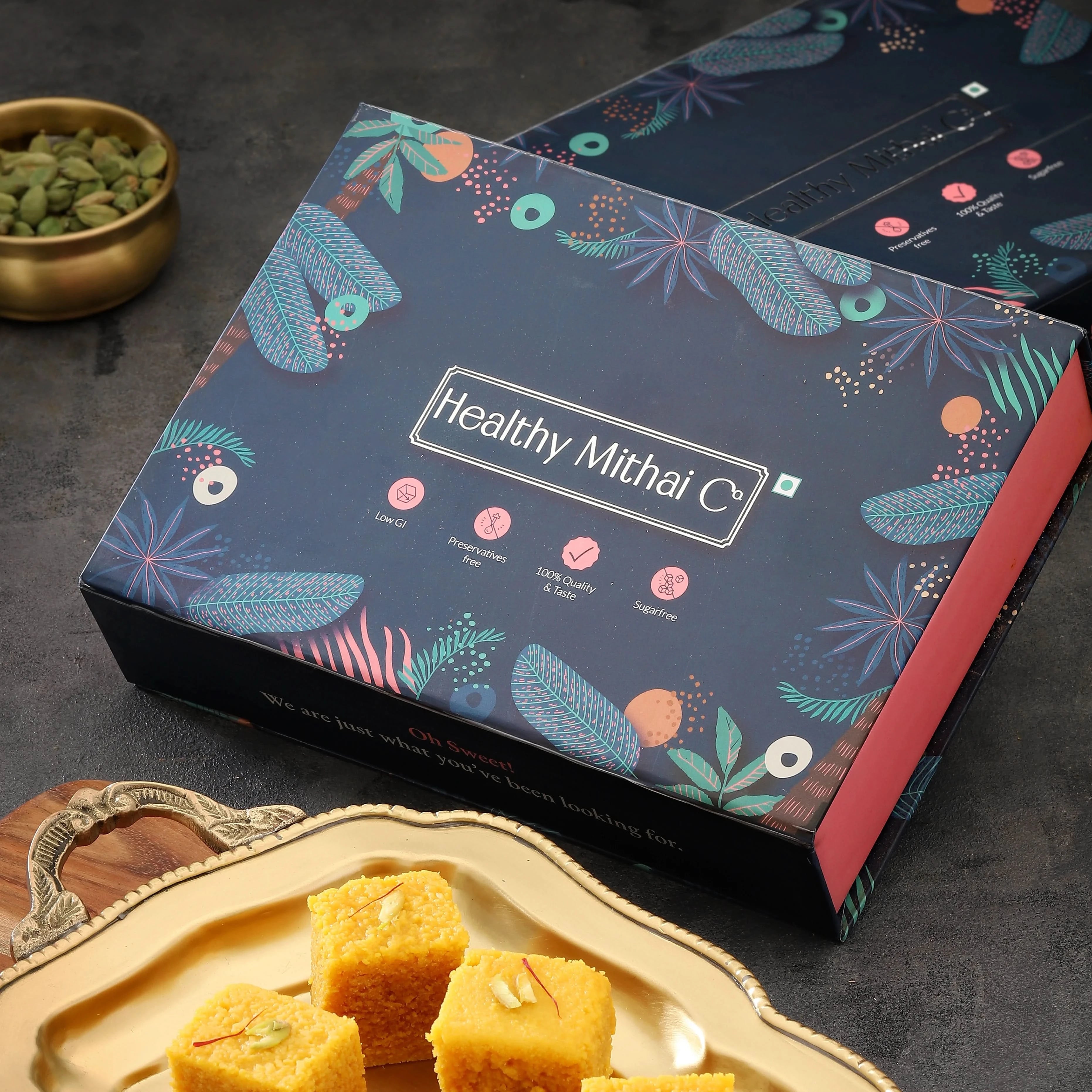 Alphonso Sugar Free Mango Kalakand