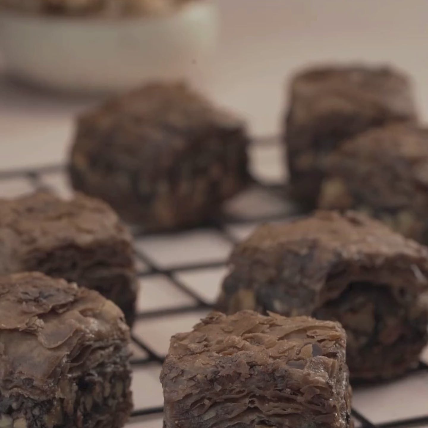 Diabetic Safe & Sugar-Free Chocolate Baklava Brownie