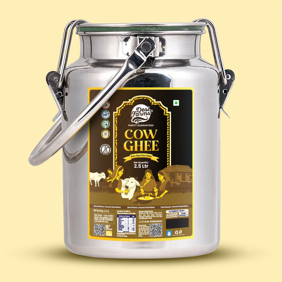 Cow Ghee 2.5 Ltr (Steel Dolchi)