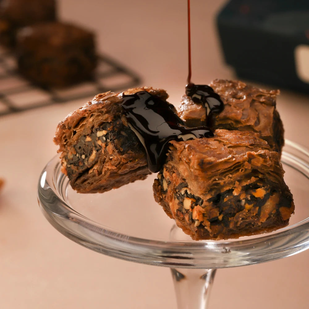 Diabetic Safe & Sugar-Free Chocolate Baklava Brownie